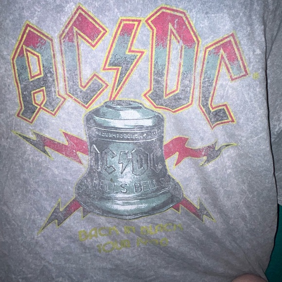 AC/DC | Shirts | Acdc Back In Black Hells Bells Vintage Style Mens Xl ...